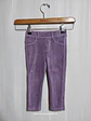 PANTALÓN COTELÉ NIÑA VIOLETA BENETTON TALLA 2 - Miniatura 1