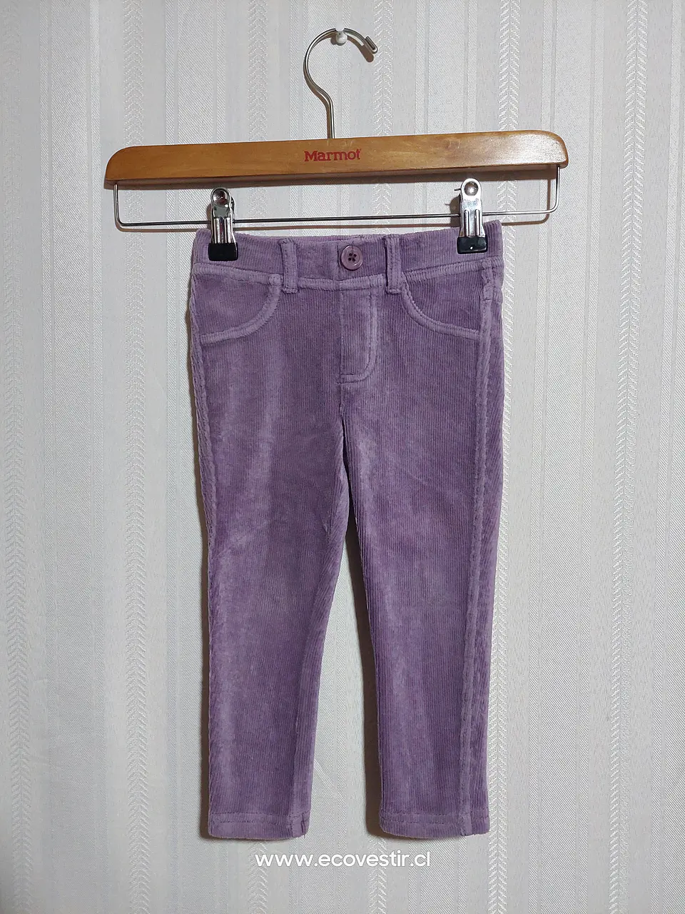 PANTALÓN COTELÉ NIÑA VIOLETA BENETTON TALLA 2 1