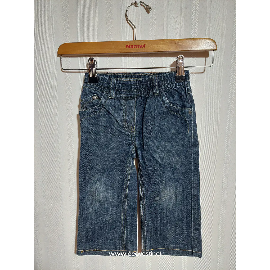 PANTALÓN JEANS AZUL NIÑA OKAIDI  TALLA 2A 1