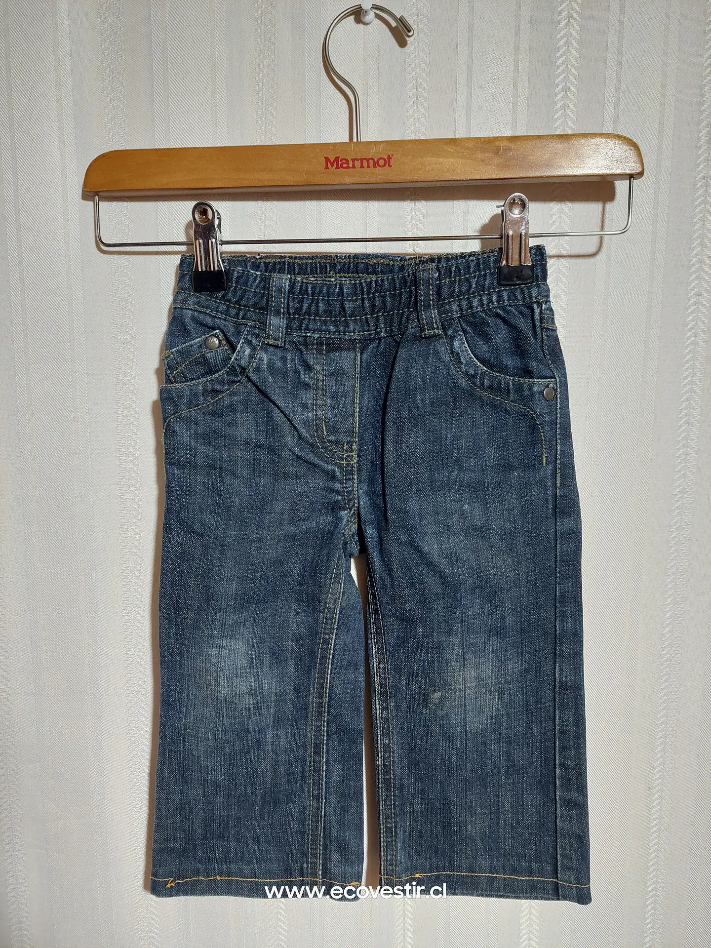 PANTALÓN JEANS AZUL NIÑA OKAIDI  TALLA 2A 1