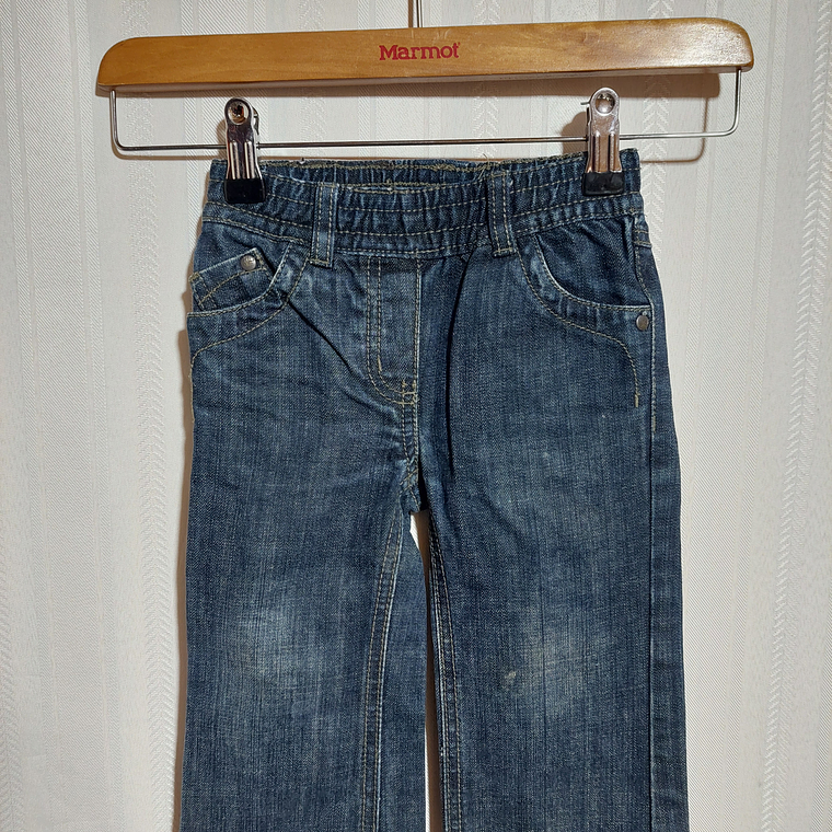 PANTALÓN JEANS AZUL NIÑA OKAIDI  TALLA 2A 1