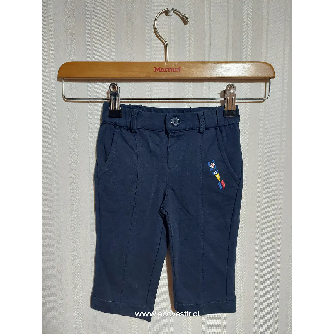 PANTALÓN VESTIR BEBE AZUL MARINE3/6M 1