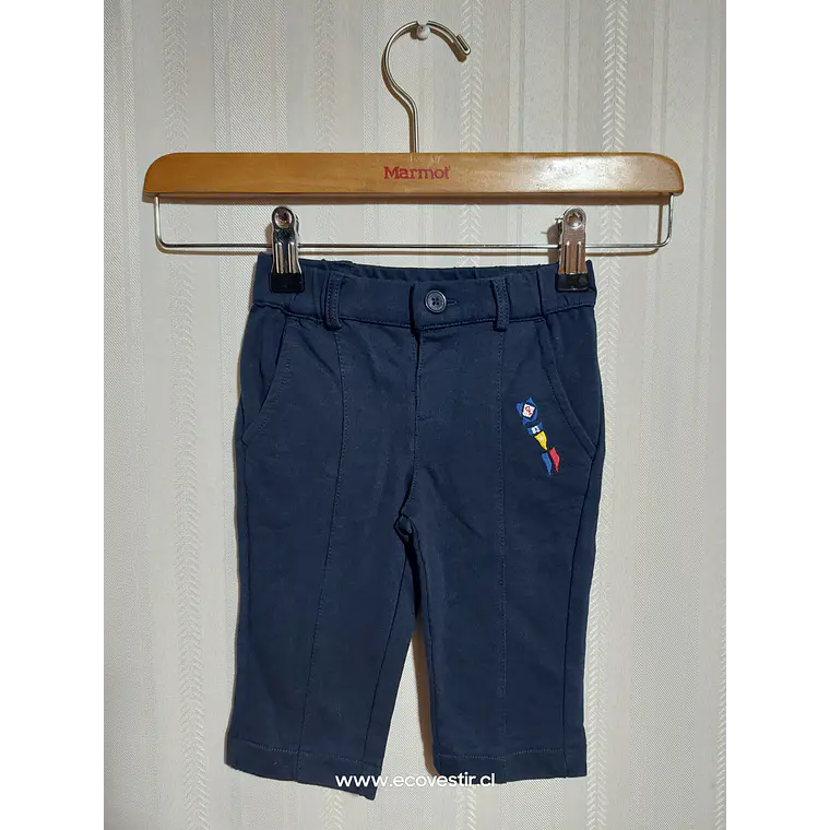 PANTALÓN VESTIR BEBE AZUL MARINE3/6M 1