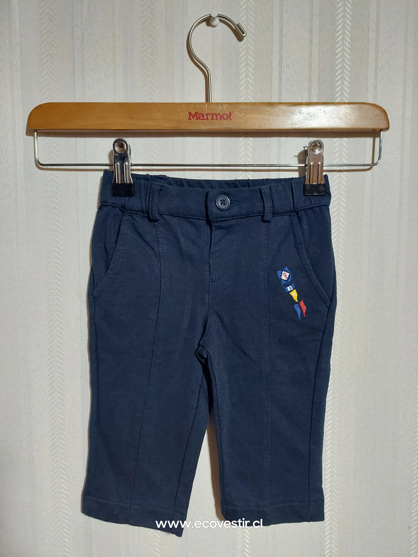 PANTALÓN VESTIR BEBE AZUL MARINE3/6M 1