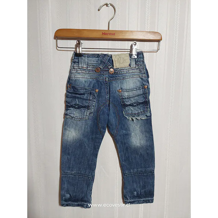 PANTALÓN JEANS AZUL NIÑO ZARA TALLA 2-3A 2