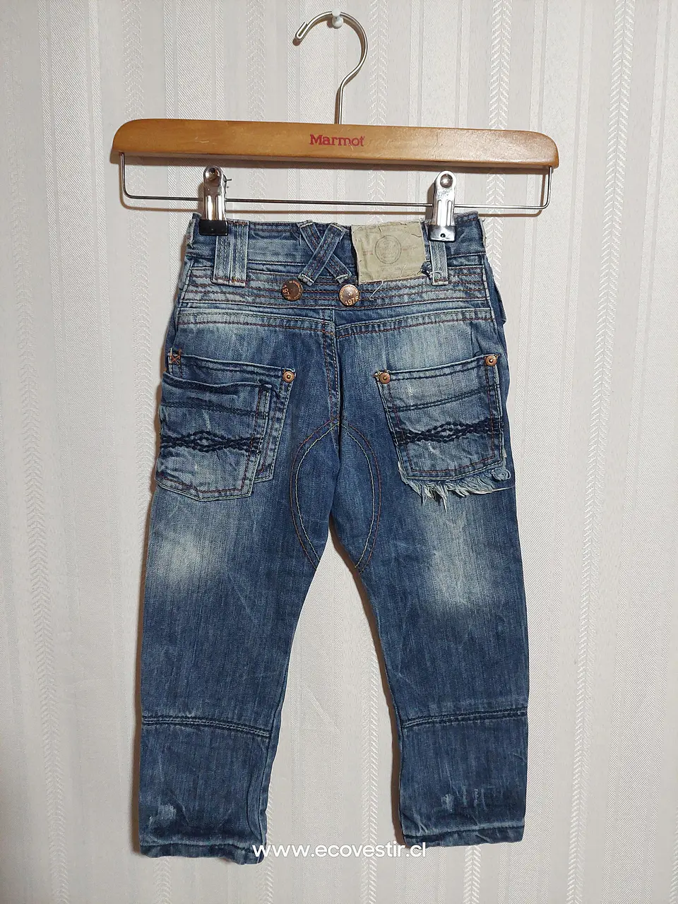 PANTALÓN JEANS AZUL NIÑO ZARA TALLA 2-3A 2