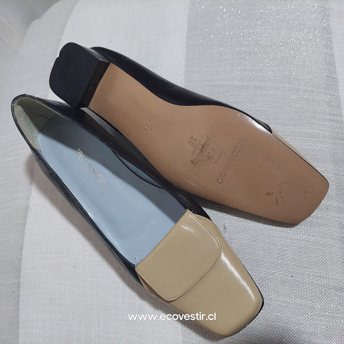 ZAPATO BICOLOR MUJER PACO HERRERO NRO.36 2
