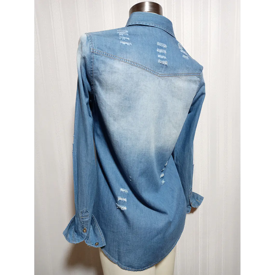 BLUSA JEANS AZUL JUSTIFY TALLA S 3
