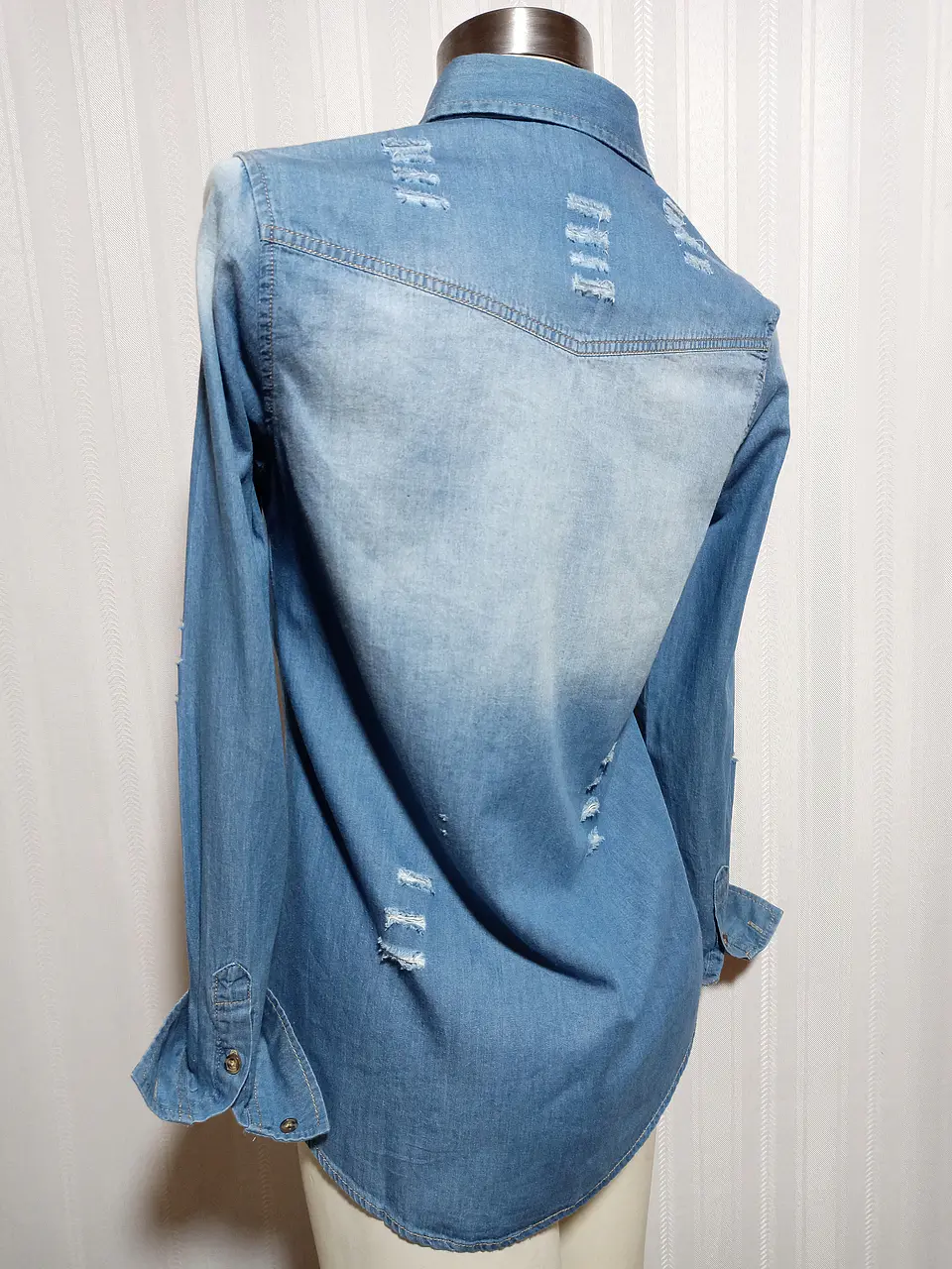 BLUSA JEANS AZUL JUSTIFY TALLA S 3