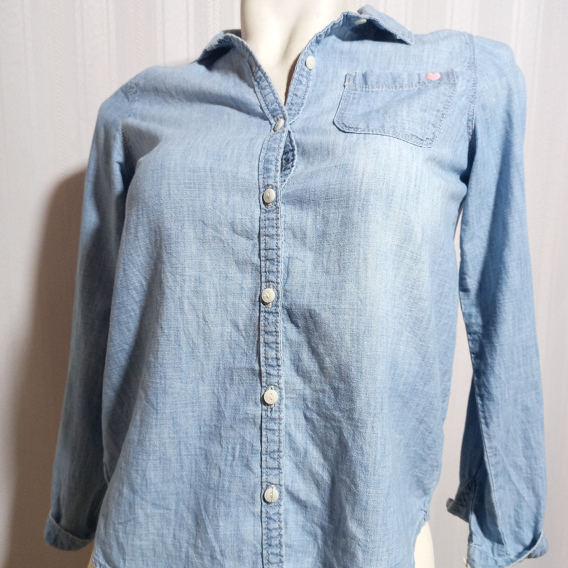 BLUSA JEANS AZUL OSHKOSH TALLA 14 1