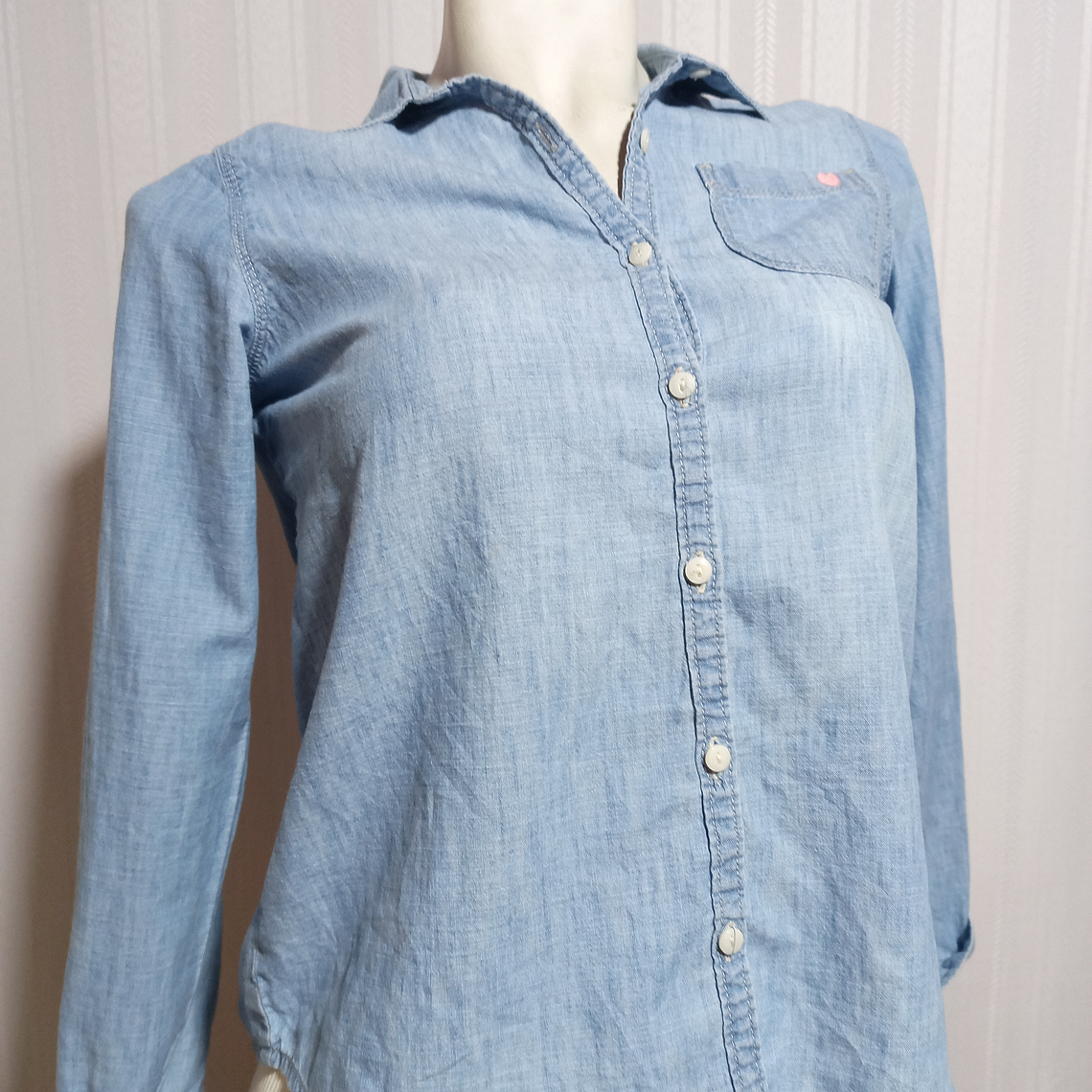 BLUSA JEANS AZUL OSHKOSH TALLA 14 2