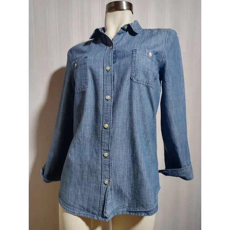BLUSA JEANS AZUL  OLD NAVY TALLA S 1