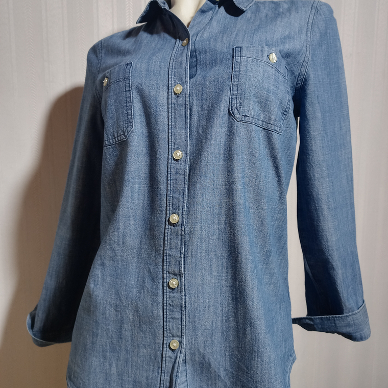 BLUSA JEANS AZUL  OLD NAVY TALLA S 1