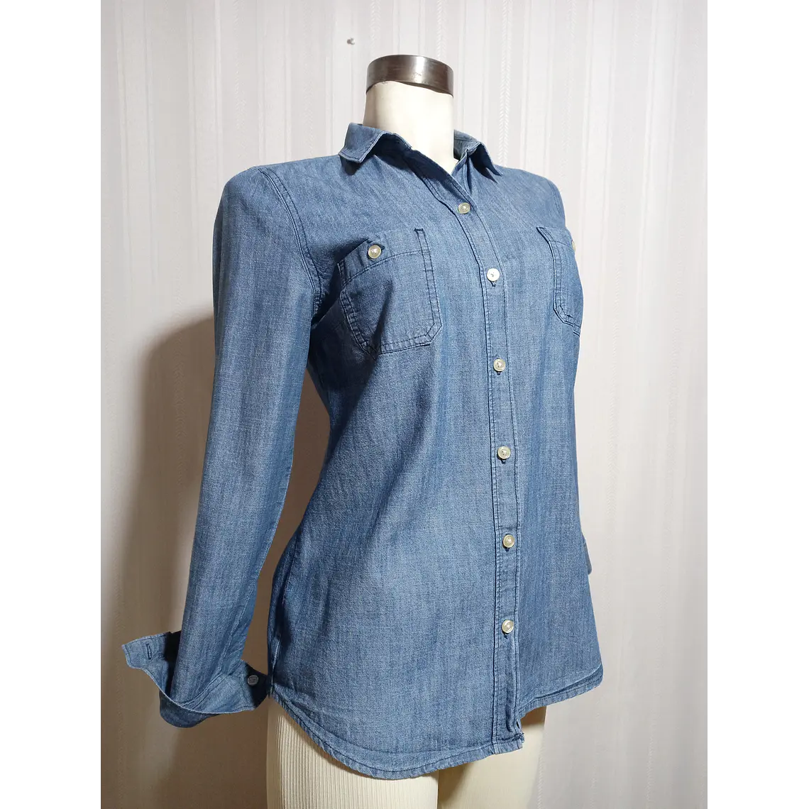 BLUSA JEANS AZUL  OLD NAVY TALLA S 2