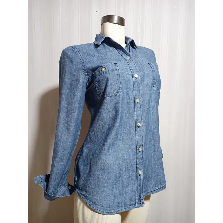 BLUSA JEANS AZUL  OLD NAVY TALLA S 2