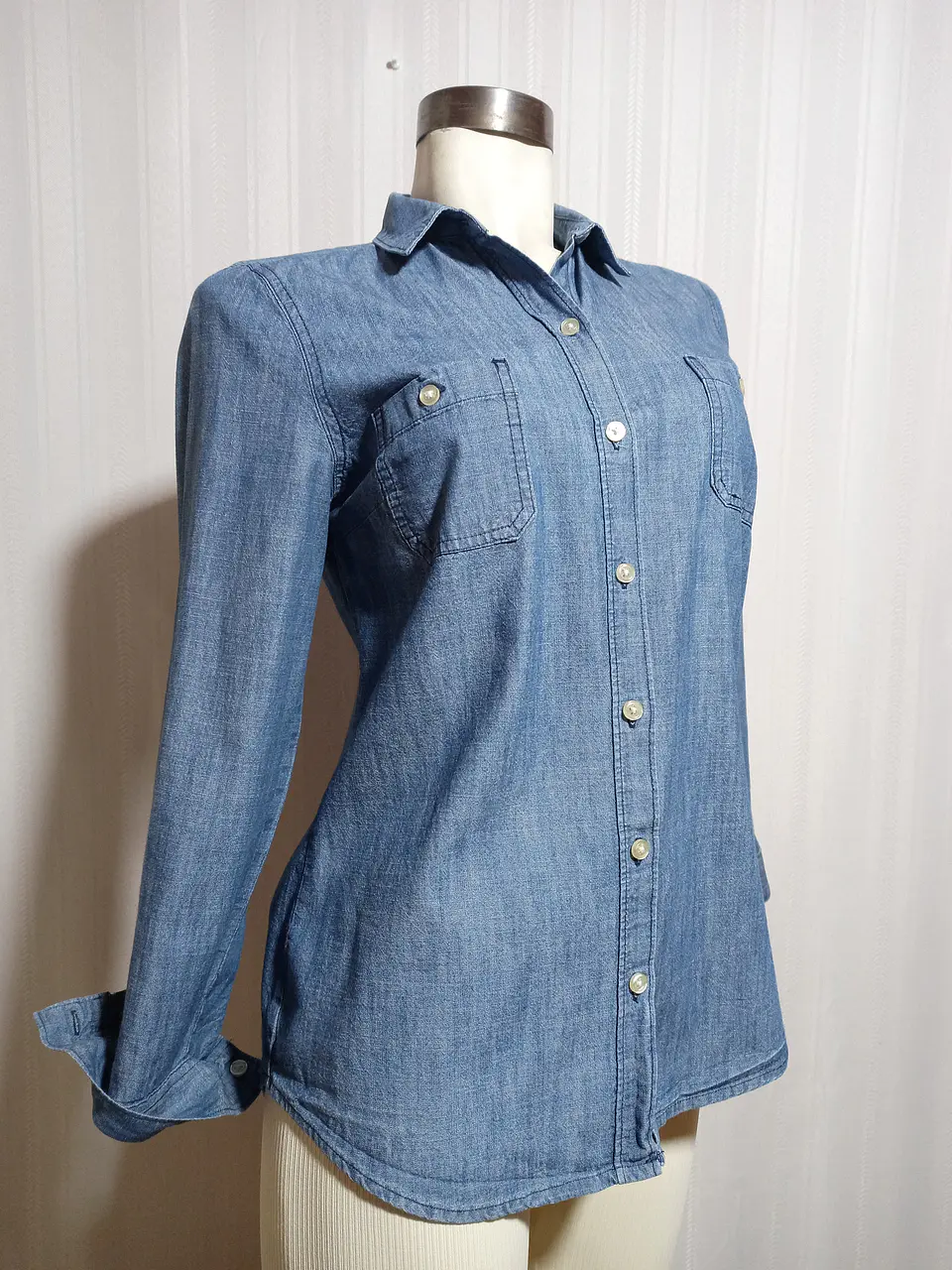 BLUSA JEANS AZUL  OLD NAVY TALLA S 2