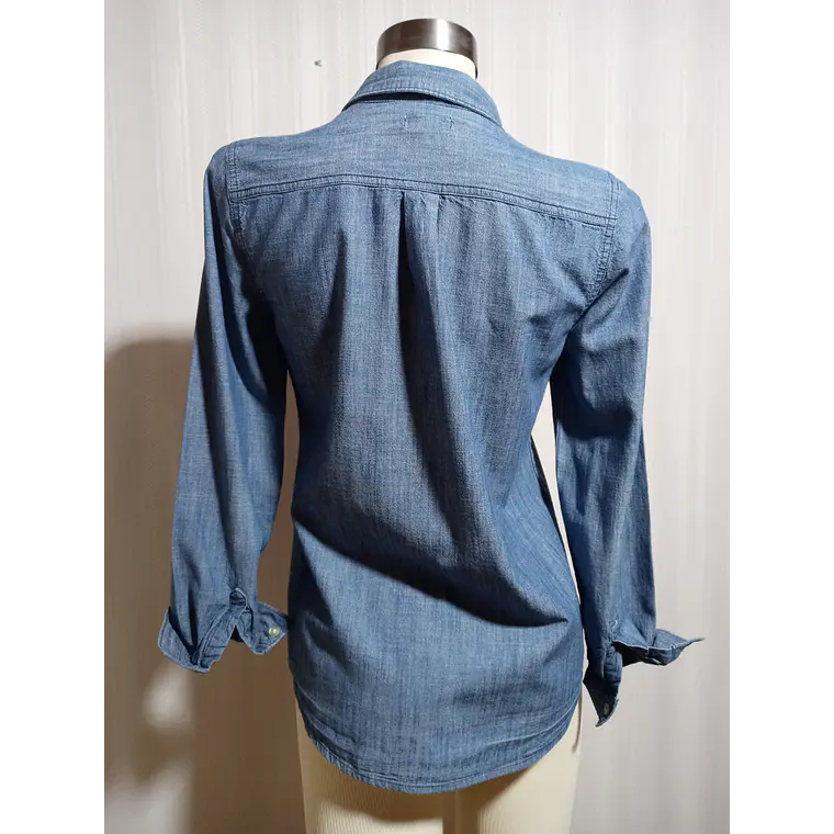 BLUSA JEANS AZUL  OLD NAVY TALLA S 3