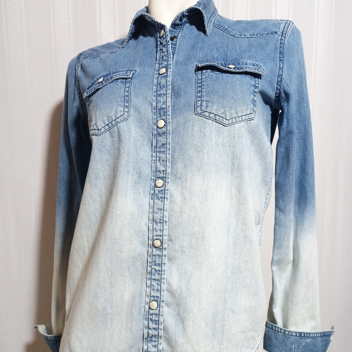 BLUSA JEANS AZUL AMERICAN EAGLE TALLA S/P 1