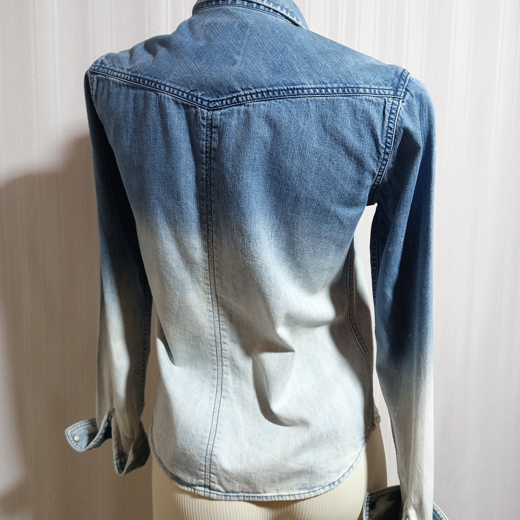 BLUSA JEANS AZUL AMERICAN EAGLE TALLA S/P 3
