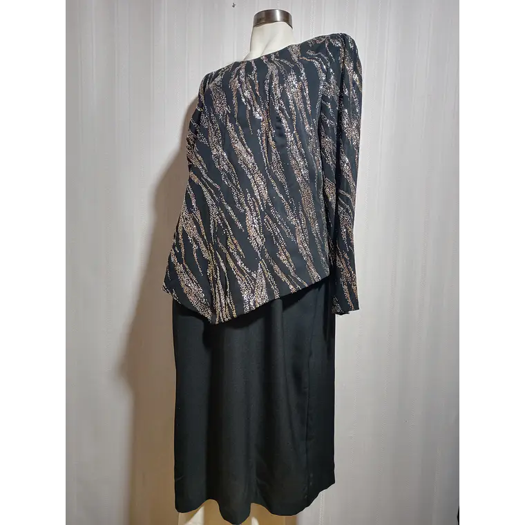 VESTIDO NEGRO JOHN PHILIPS TALLA 16W 1