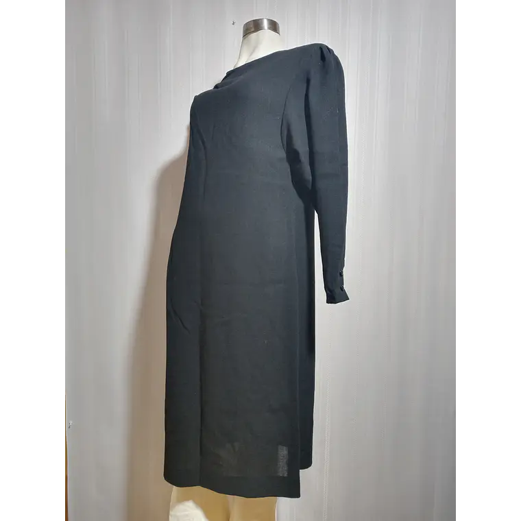 VESTIDO FIESTA NEGRO DELIA FERRARI TALLA 45 2