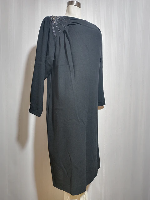 VESTIDO FIESTA NEGRO DELIA FERRARI TALLA 45