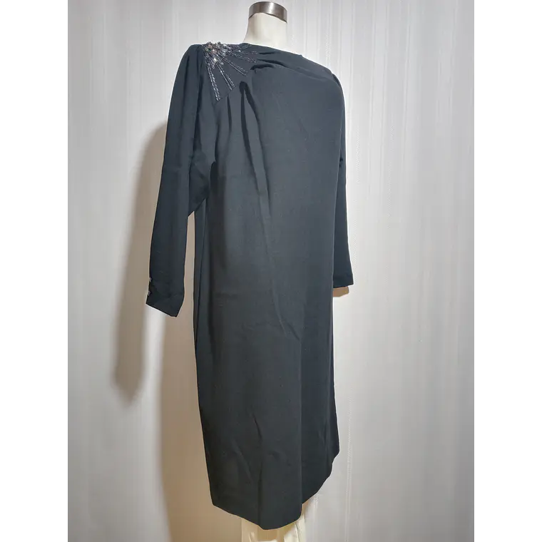 VESTIDO FIESTA NEGRO DELIA FERRARI TALLA 45 1