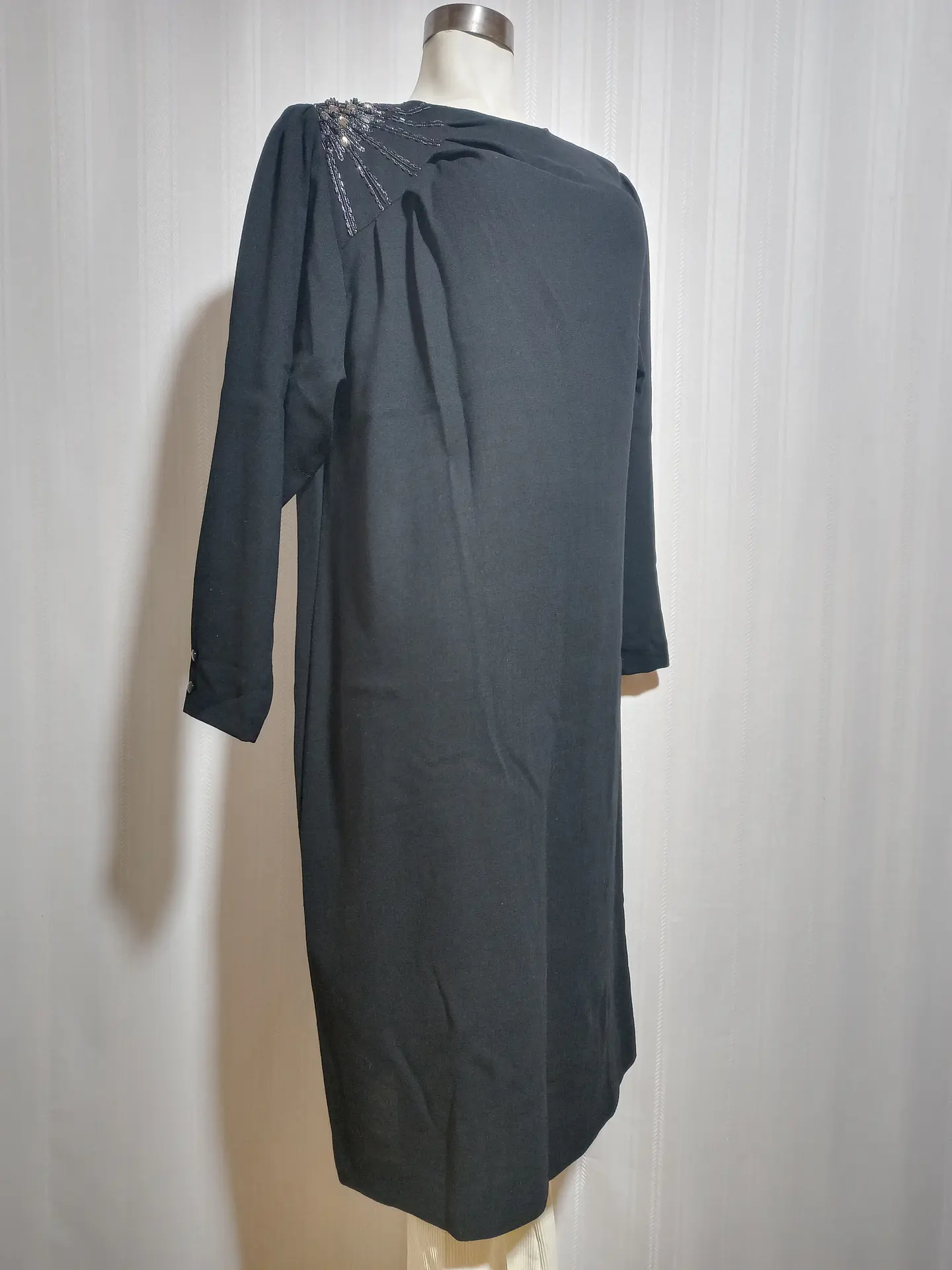VESTIDO FIESTA NEGRO DELIA FERRARI TALLA 45 1