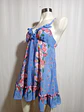 Vestido Baby Doll Floral Celeste Translúcido Marca BETSEY JOHNSON  Talla M - Miniatura 1