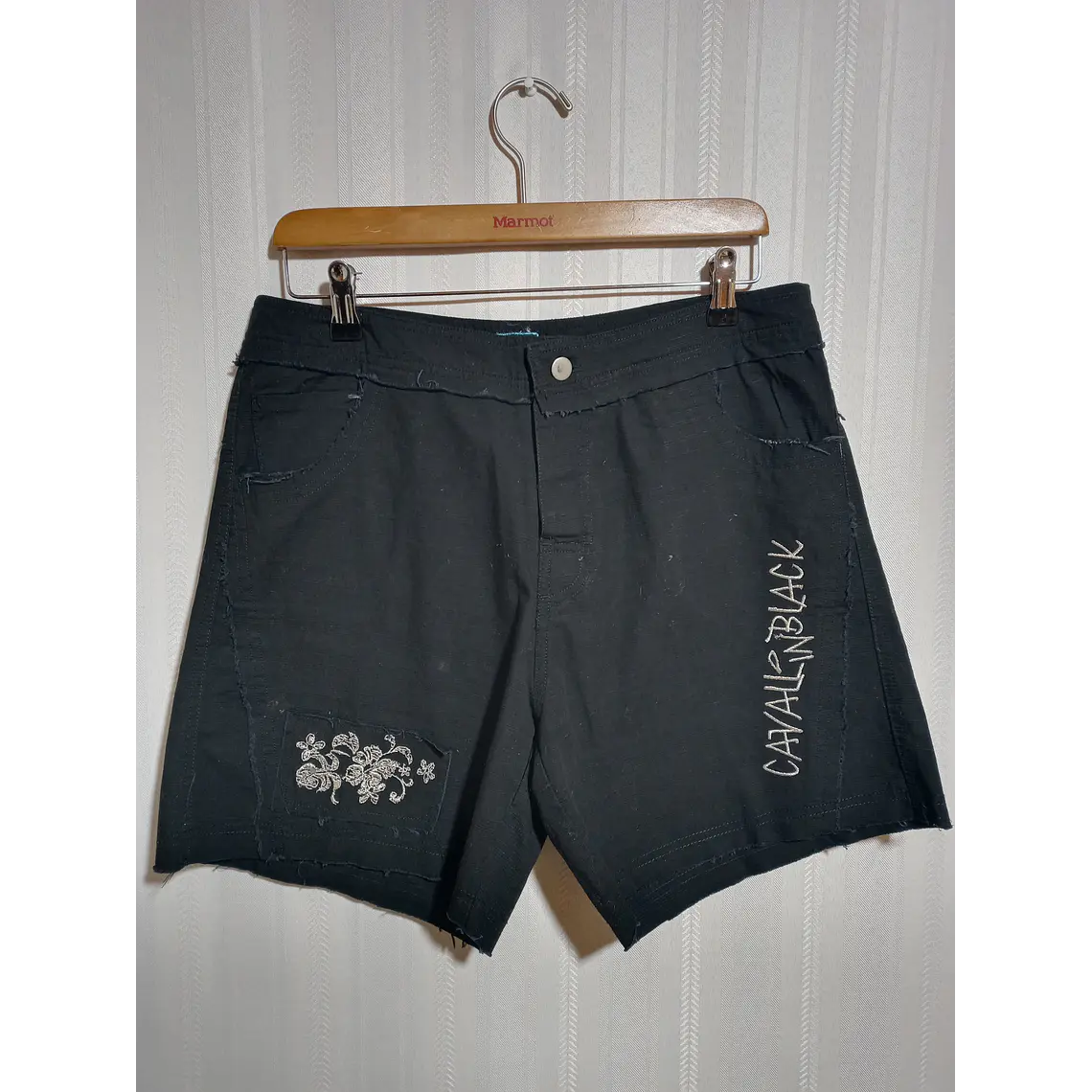SHORT HOMBRE DENIM NEGRO CAVAL IN BLACK TALLA L 1
