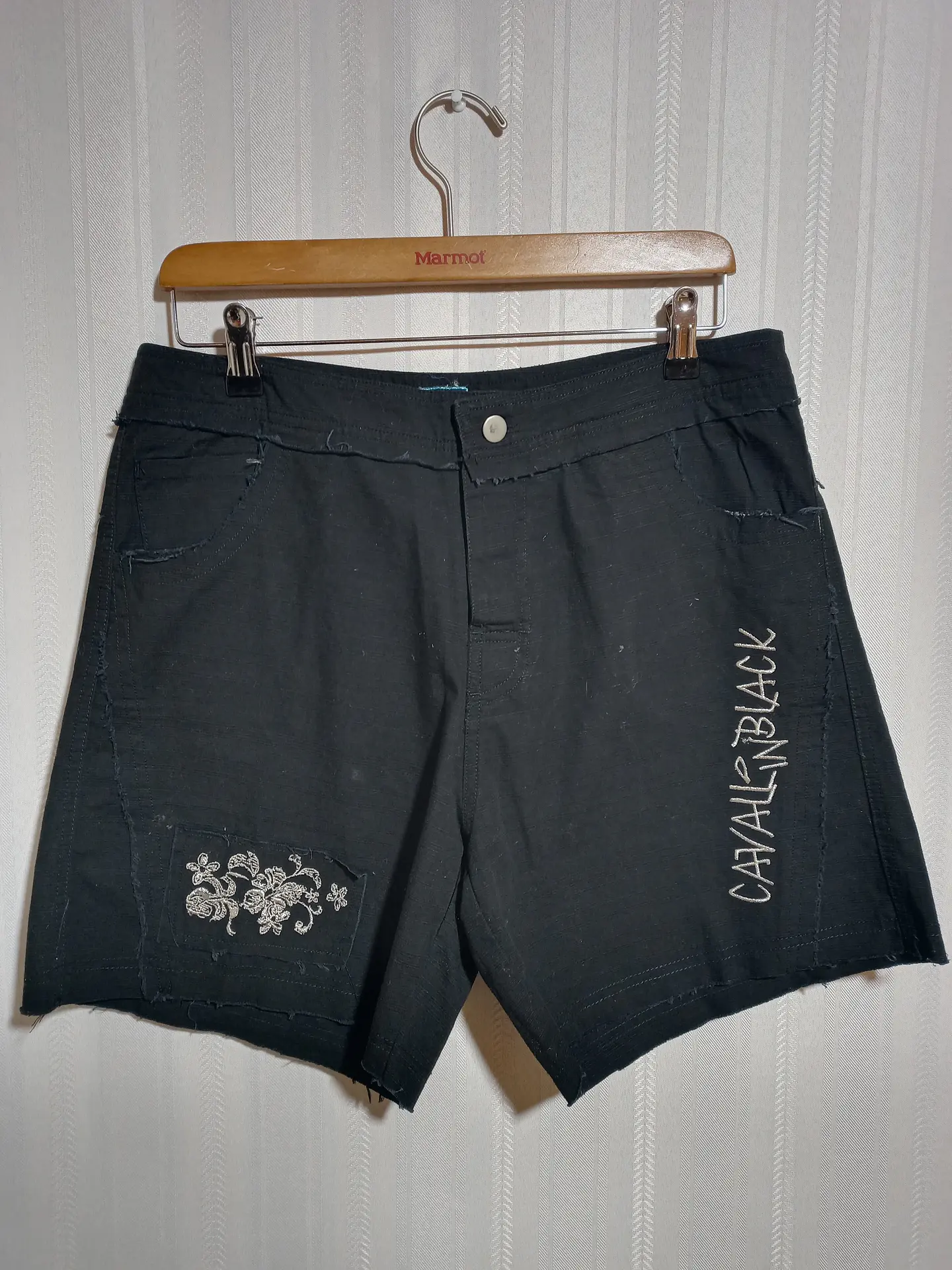 SHORT HOMBRE DENIM NEGRO CAVAL IN BLACK TALLA L 1