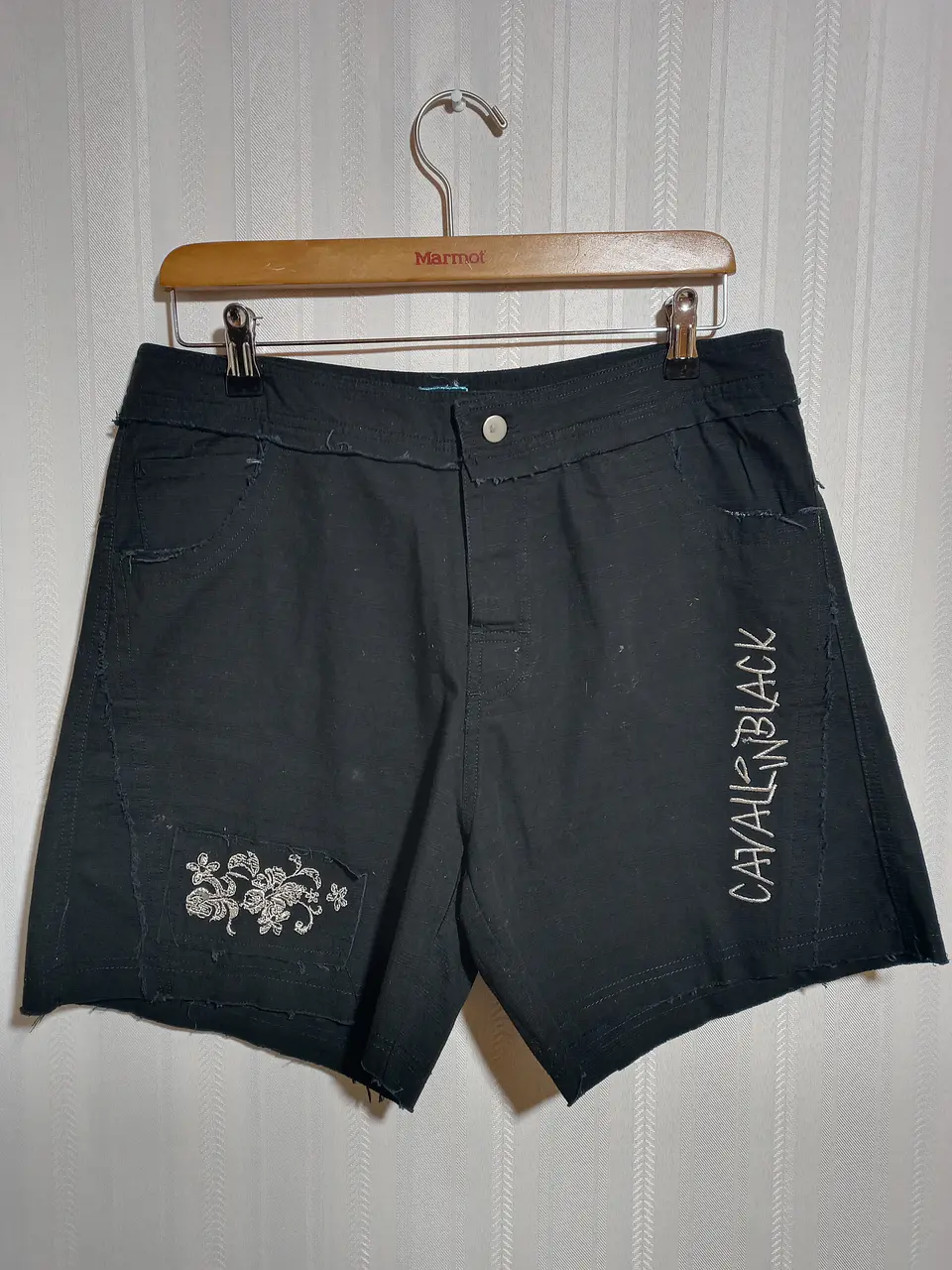 SHORT HOMBRE DENIM NEGRO CAVAL IN BLACK TALLA L 1