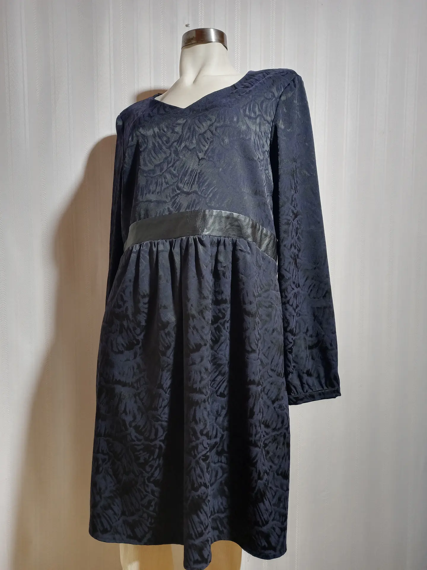 VESTIDO M/L AZUL MARINO DIAMBRE TALLA 50 1