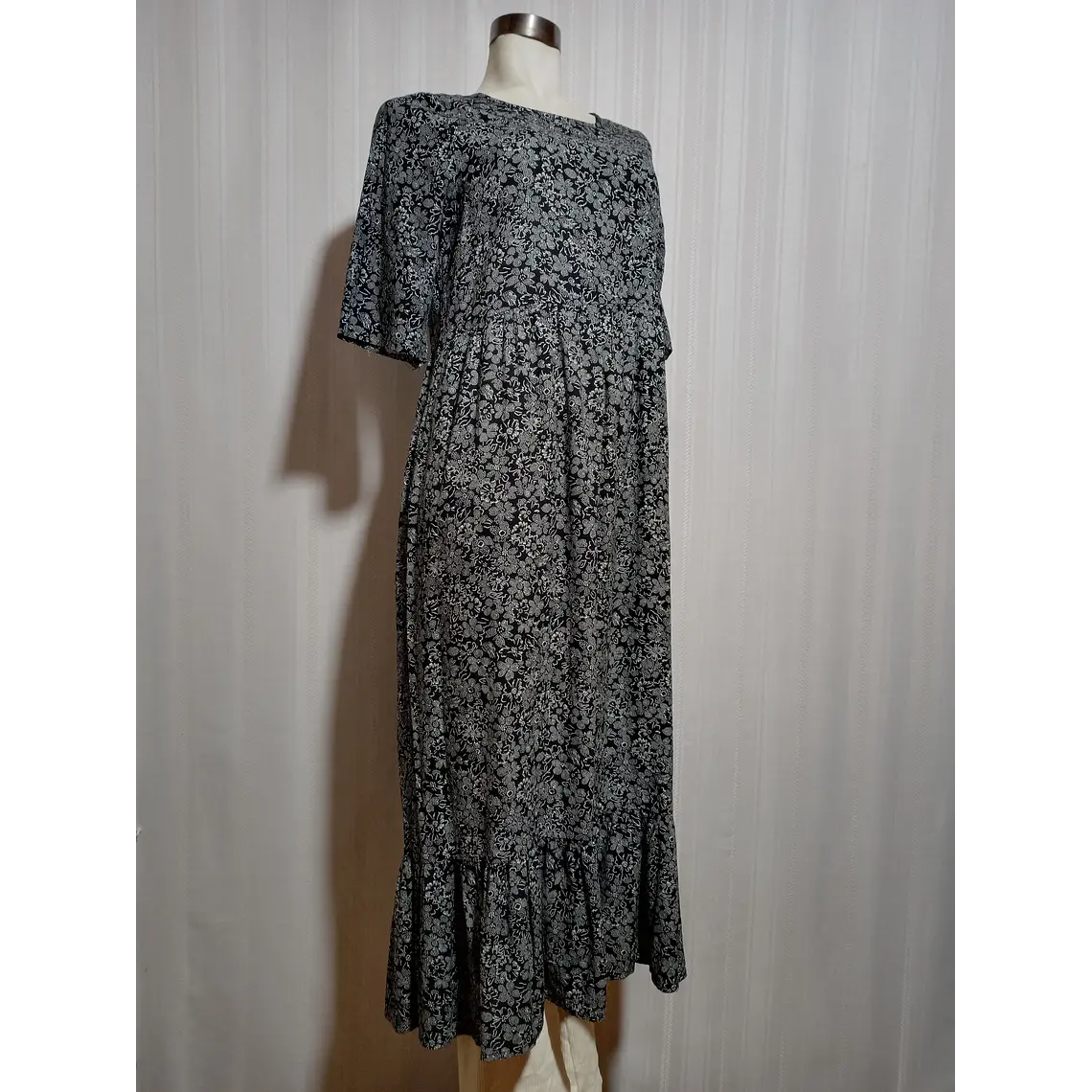 VESTIDO CASUAL GRIS TALLA M 2