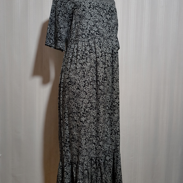 VESTIDO CASUAL GRIS TALLA M 2