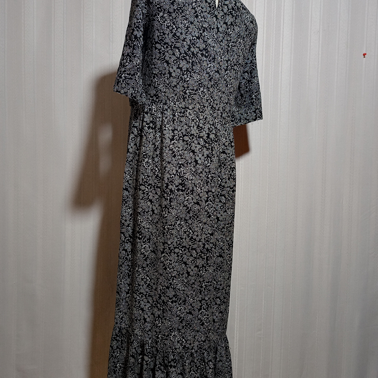 VESTIDO CASUAL GRIS TALLA M 3