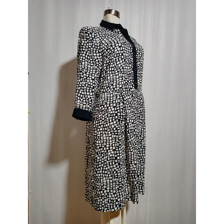 VESTIDO CASUAL ESTAMPADO ANNE KLEIN TALLA 14 2