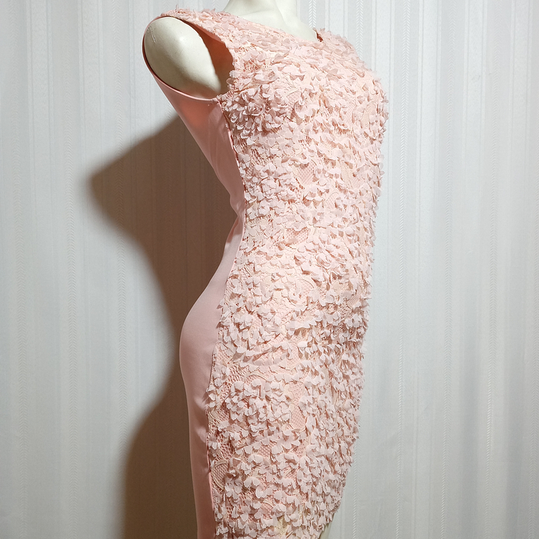 VESTIDO FIESTA ROSADO KIMI ECO TALLA M 1