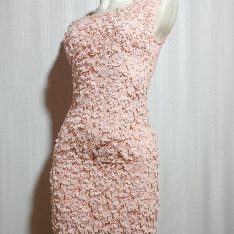 VESTIDO FIESTA ROSADO KIMI ECO TALLA M 2