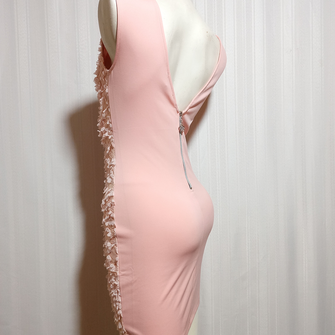 VESTIDO FIESTA ROSADO KIMI ECO TALLA M 3