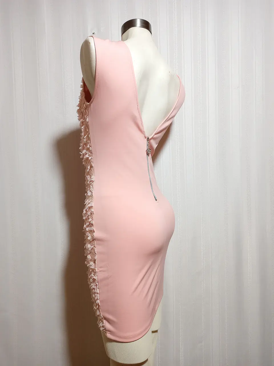 VESTIDO FIESTA ROSADO KIMI ECO TALLA M 3