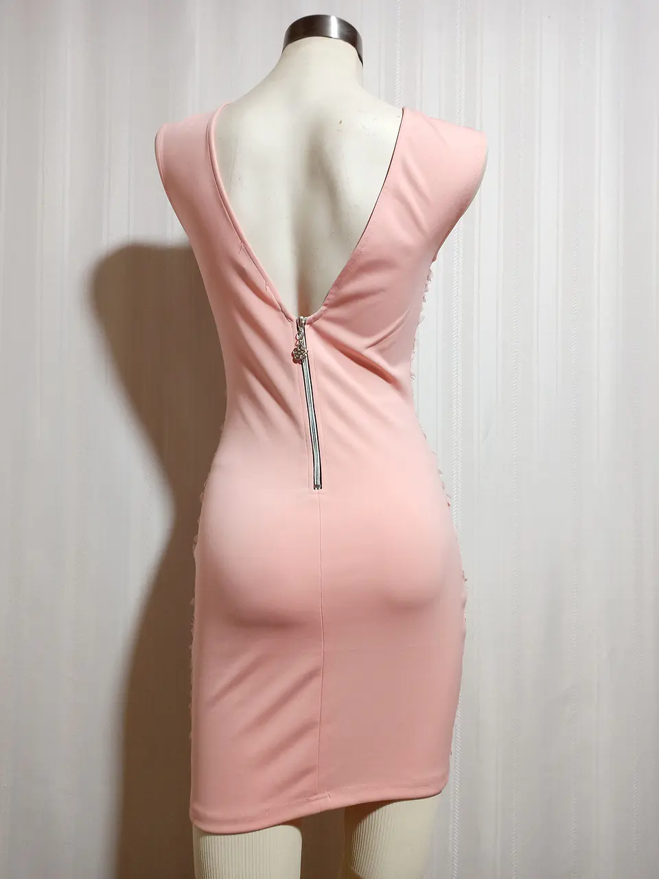 VESTIDO FIESTA ROSADO KIMI ECO TALLA M 4