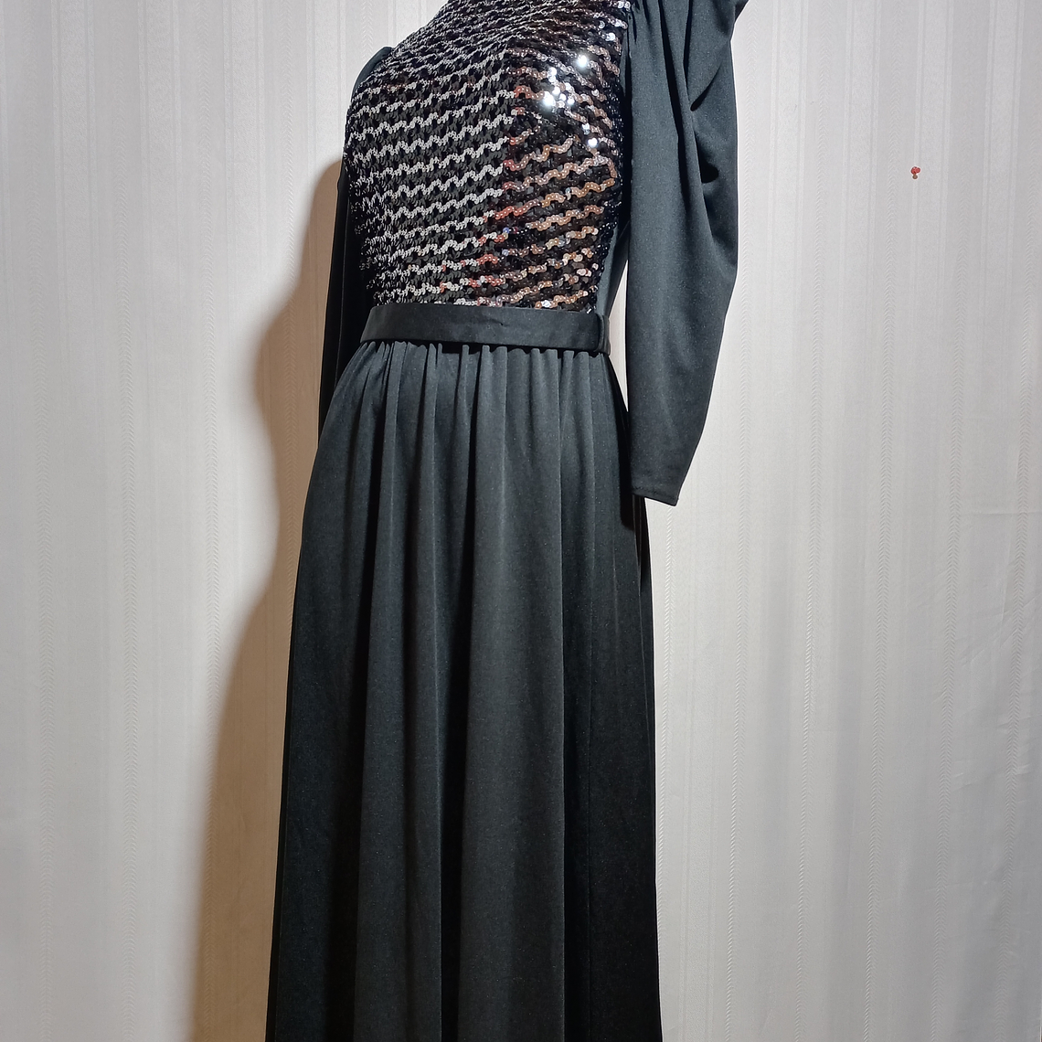 VESTIDO FIESTA NEGRO  TALLA 40 1