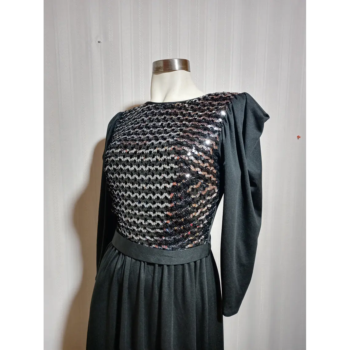 VESTIDO FIESTA NEGRO  TALLA 40 3