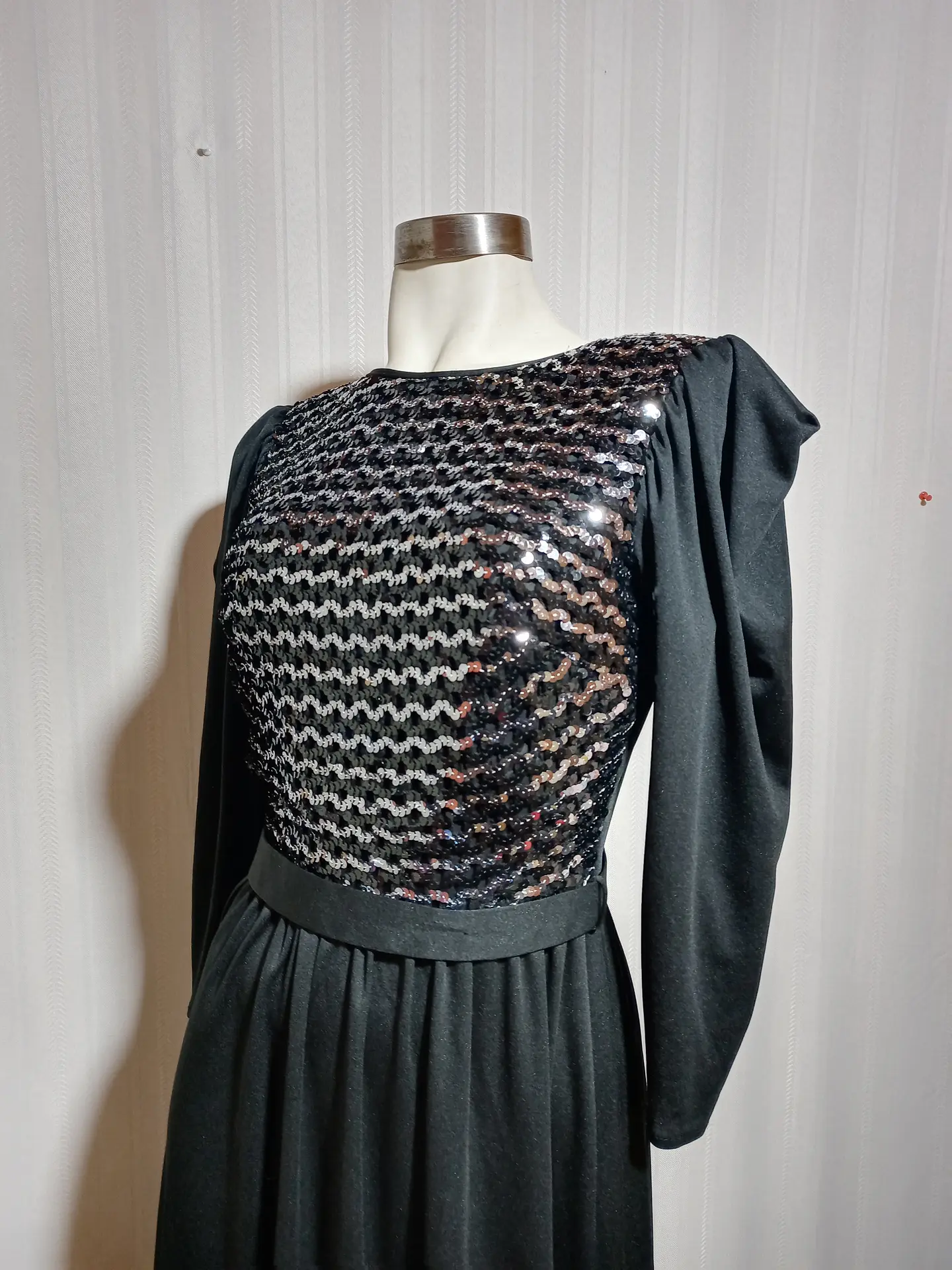 VESTIDO FIESTA NEGRO  TALLA 40 3