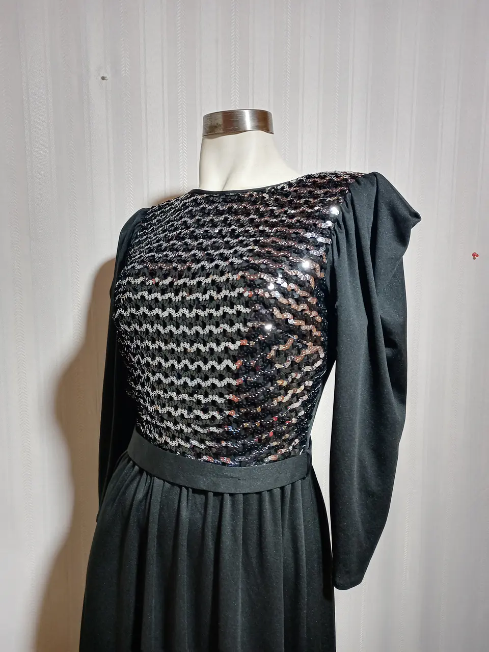 VESTIDO FIESTA NEGRO  TALLA 40 3