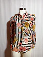 BLUSA ESTAMPADA ZARA BASIC TALLA XS  - Miniatura 1