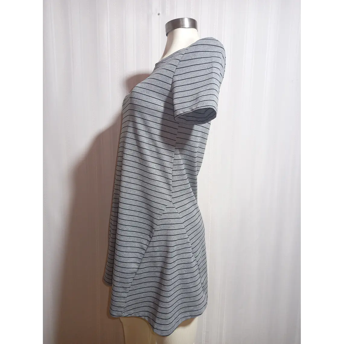 VESTIDO CASUAL GRIS ZARA TALLA M 1