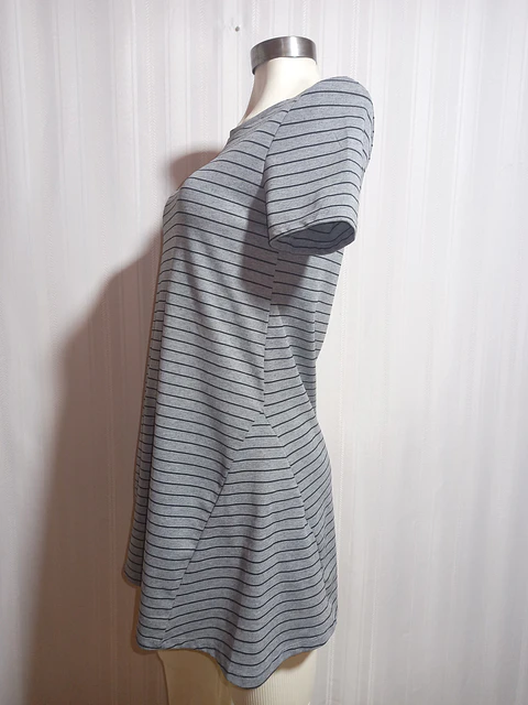 VESTIDO CASUAL GRIS ZARA TALLA M