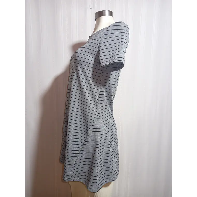VESTIDO CASUAL GRIS ZARA TALLA M 1